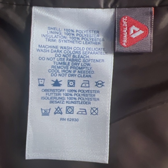 Lands’ End Quilted PrimaLoft Barn Jacket, Size Large Petite (14-16), Navy, $65 - Picture 5 of 5